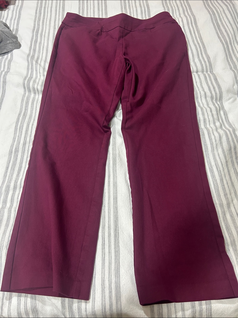 🔥Croft & Barrow Women’s  Burgundy Pull-On Dress Pants